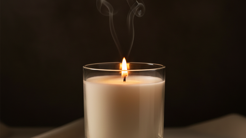 glass candle
