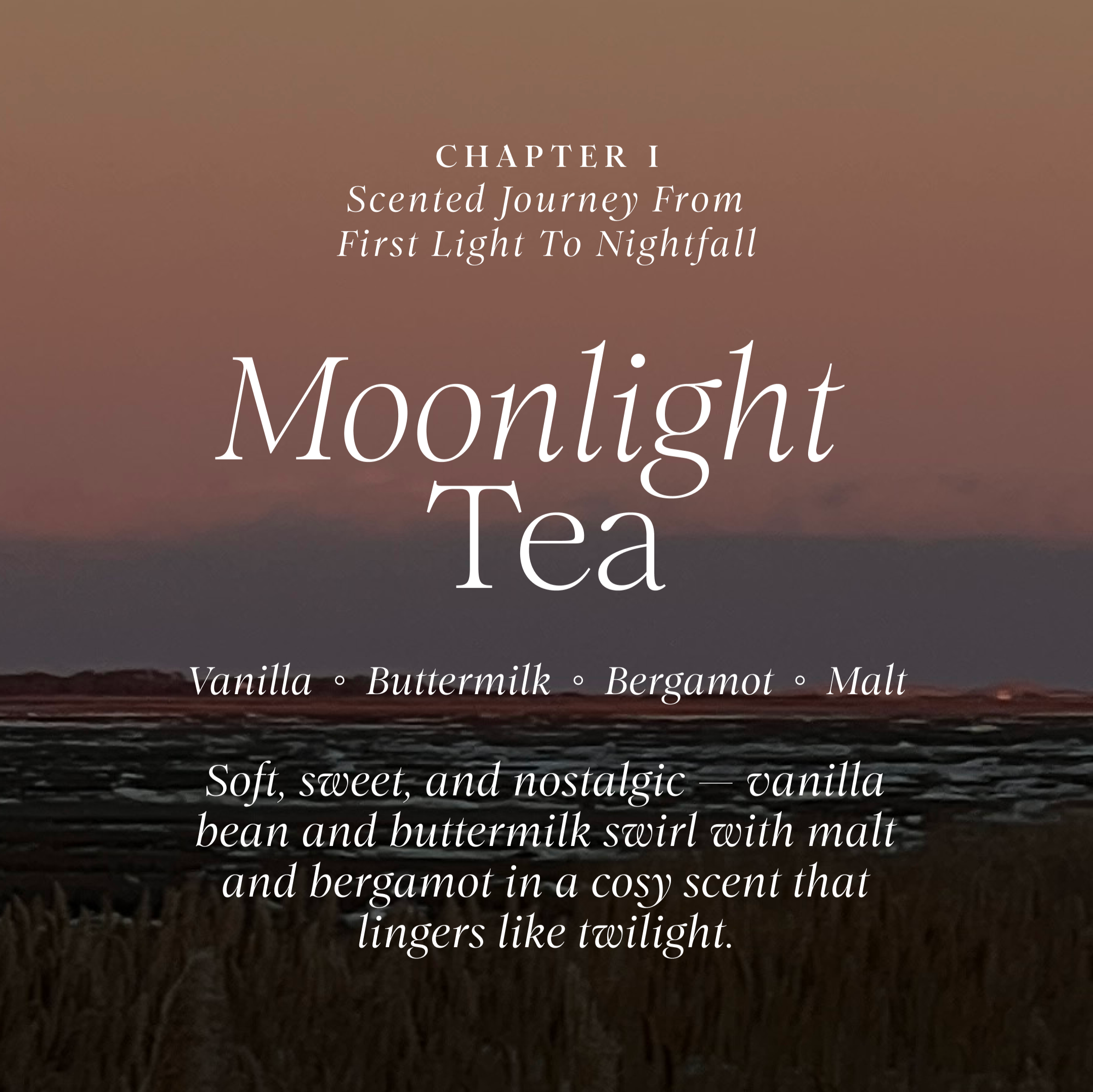 Moonlight Tea Scented Soy candle vanilla
