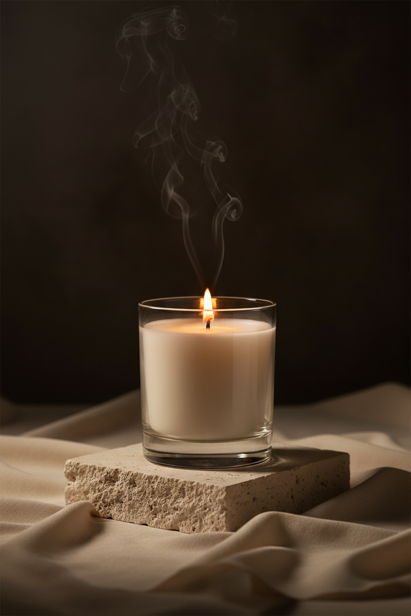 glass candle