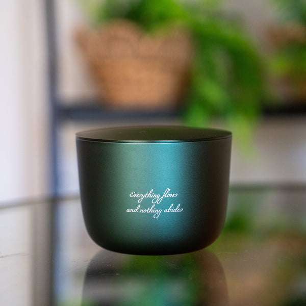 Lunaire engraved candle