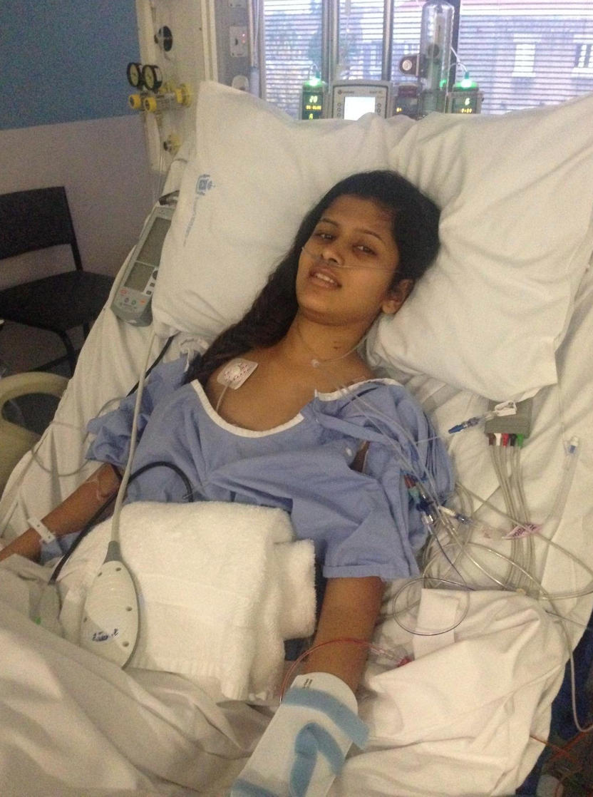 Krish —  after open heart surgery