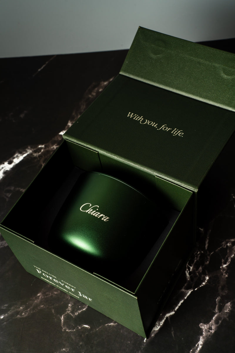 Lunaire candle engraving example