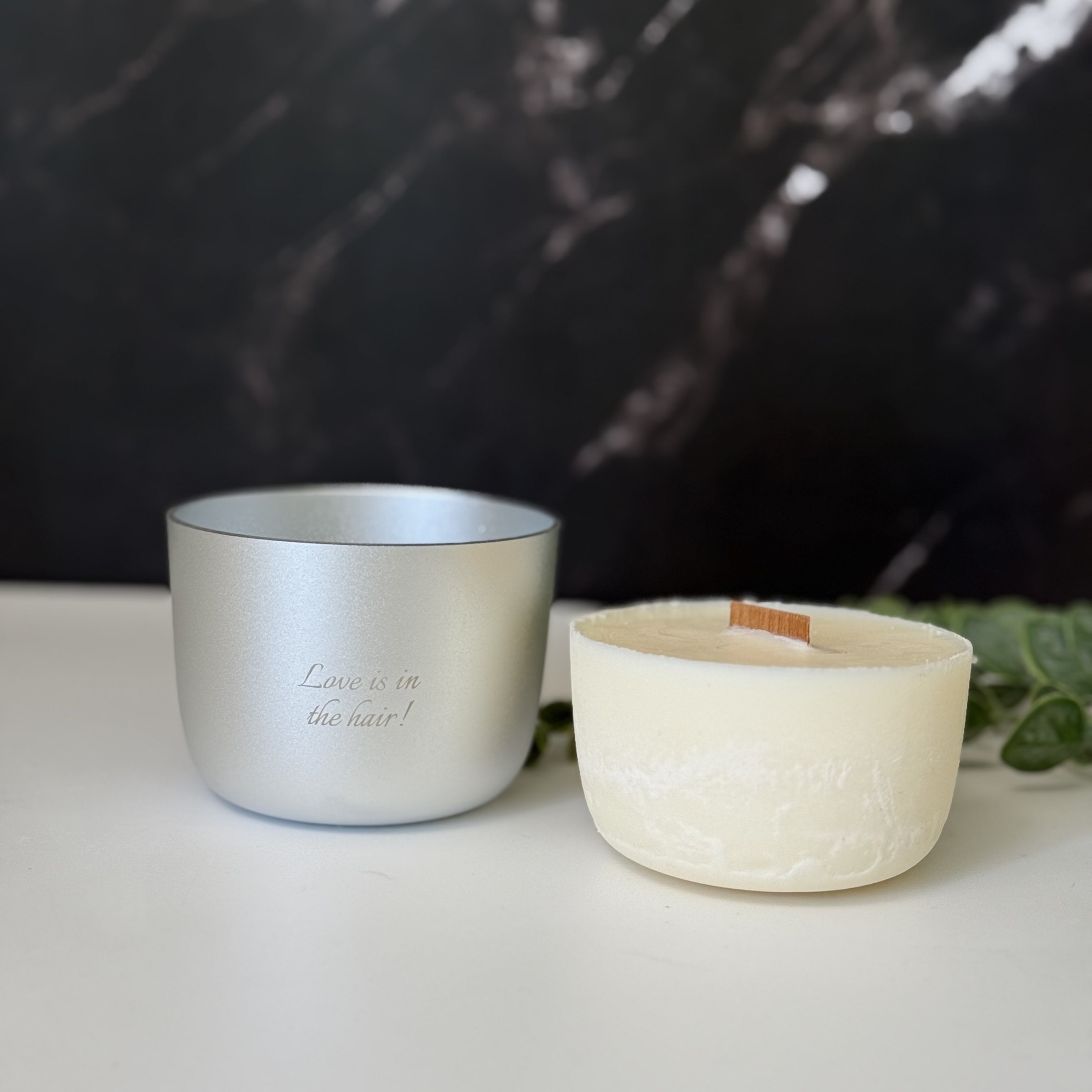 Lunaire Forever Candle Silver and refill 