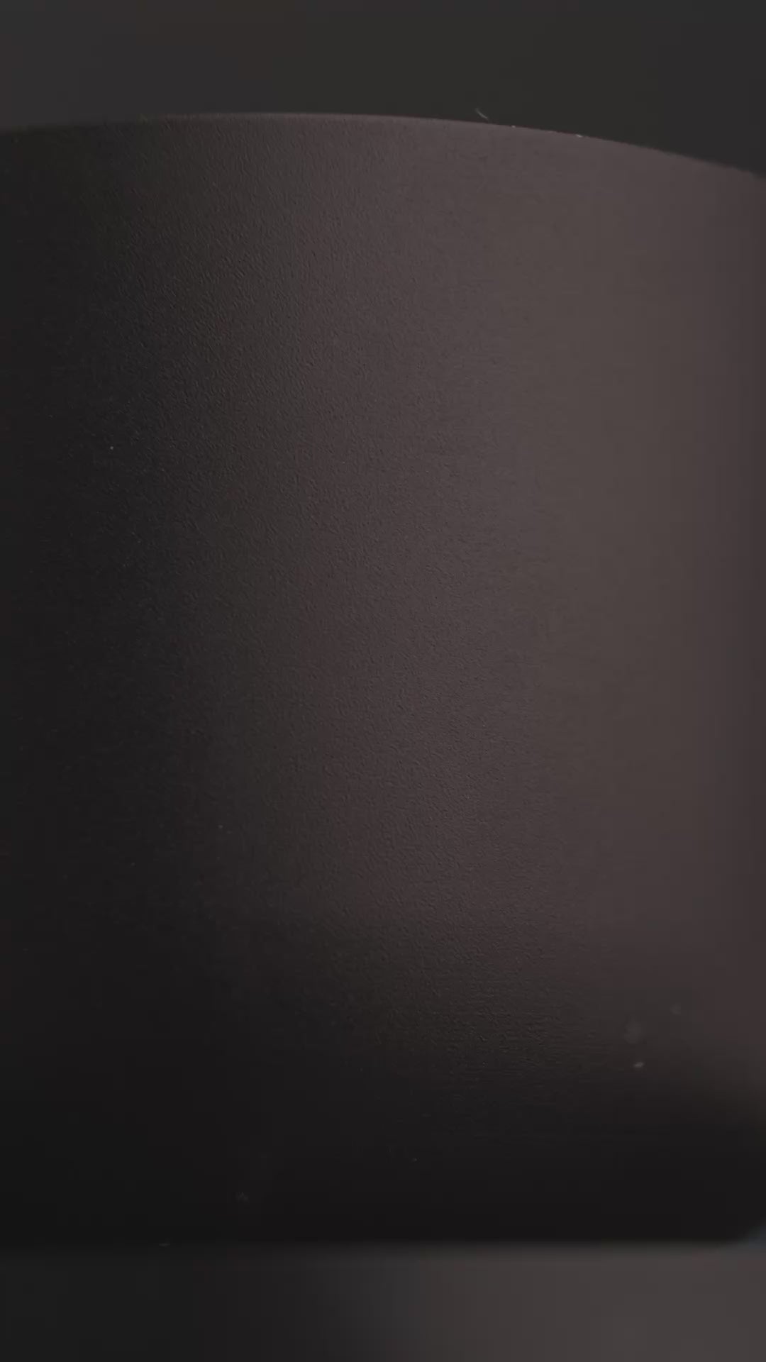 Midnight black aluminium Forever candle 