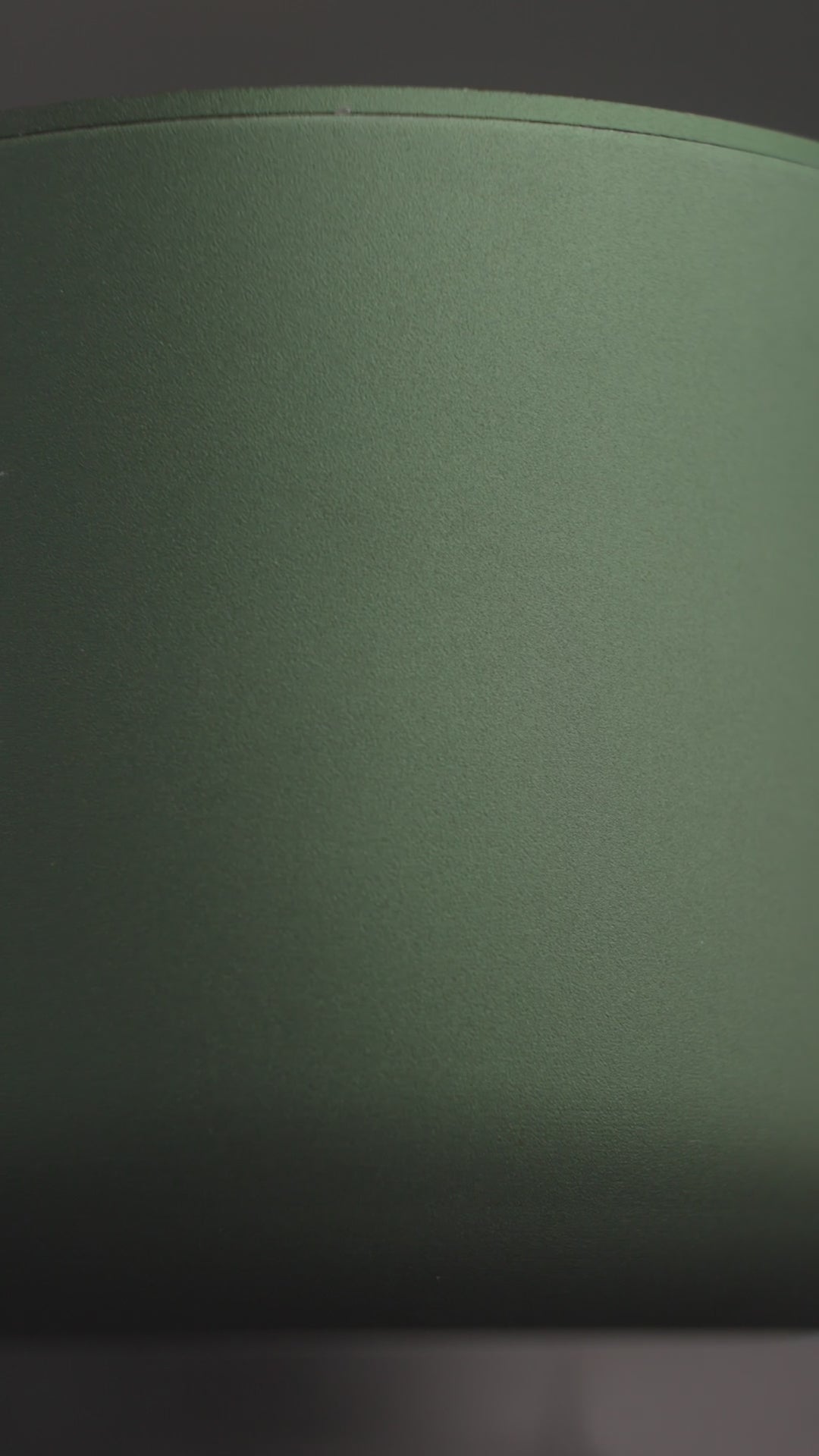 Forest Green aluminium forever candle by lunaire 