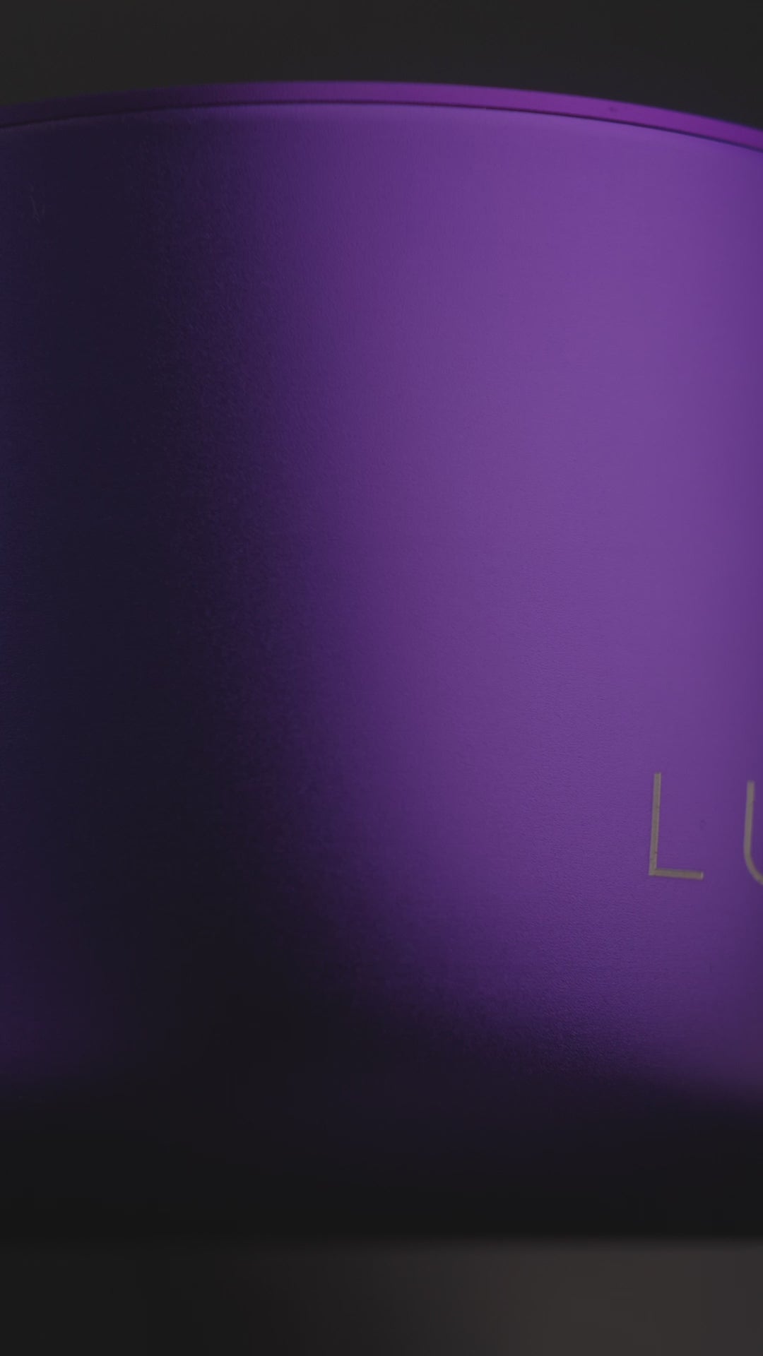 Amethyst Coloured Aluminium Candle Lunaire 