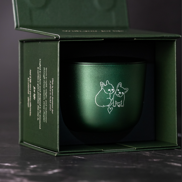 Lunaire engraved candle